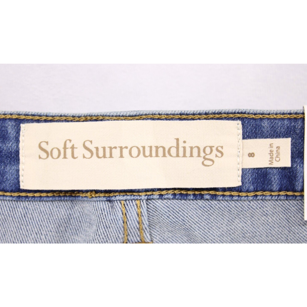 Soft Surroundings The Ultimate High Rise Skinny Ankle Jeans Sliver Lake 8 NEW - Picture 8 of 10